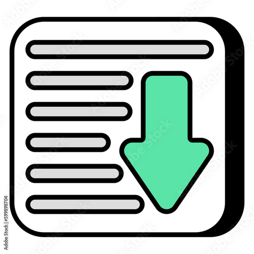 Perfect design icon of document