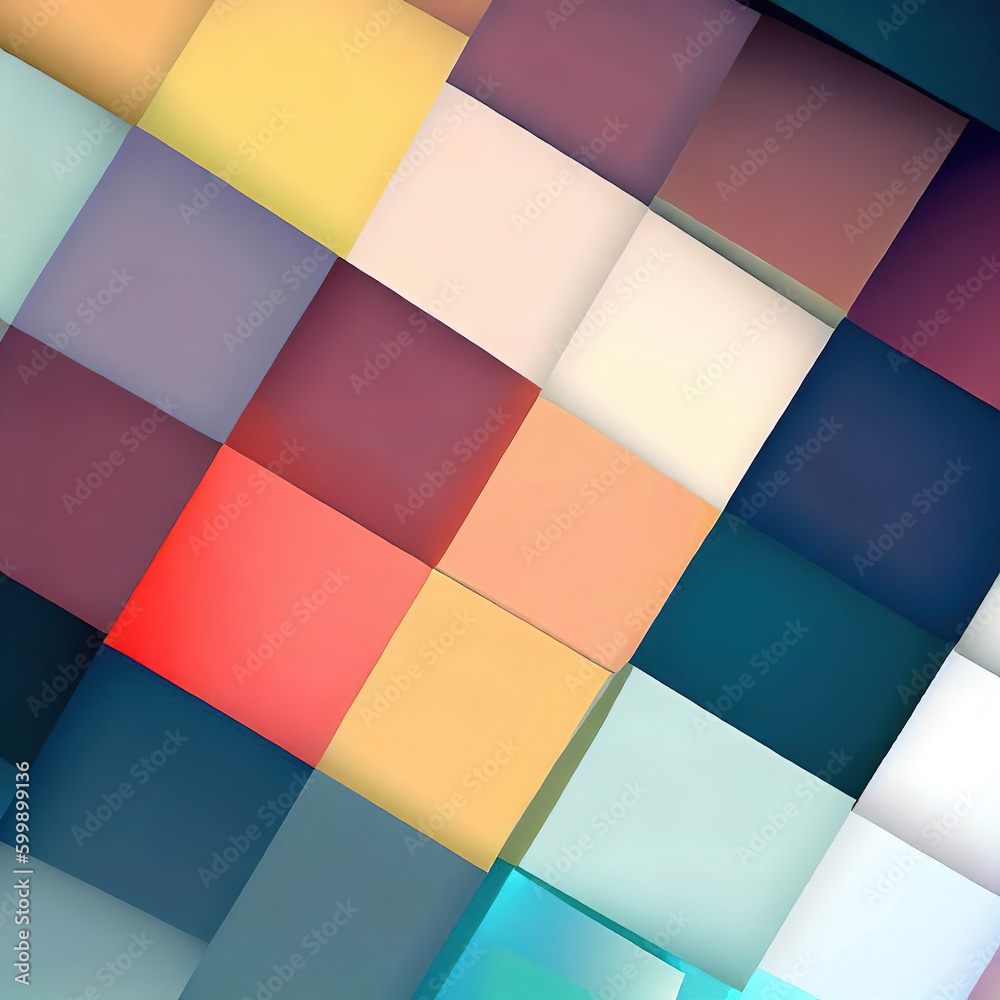 colorful squares abstract background geometric with generative AI colorful squares abstract background geometric with generative AI