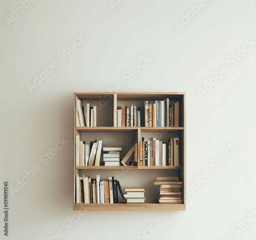Bookshelf for advertisements