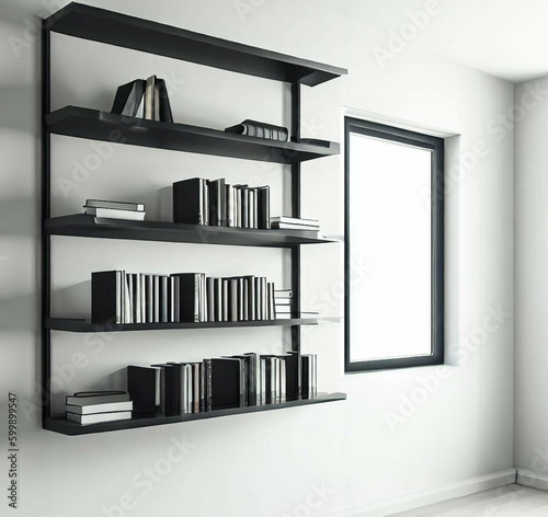 Bookshelf for advertisements