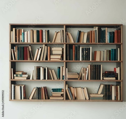 Bookshelf for advertisements