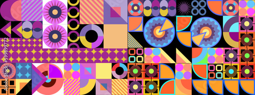 Vector flat geometric background mozaik colorful colourful