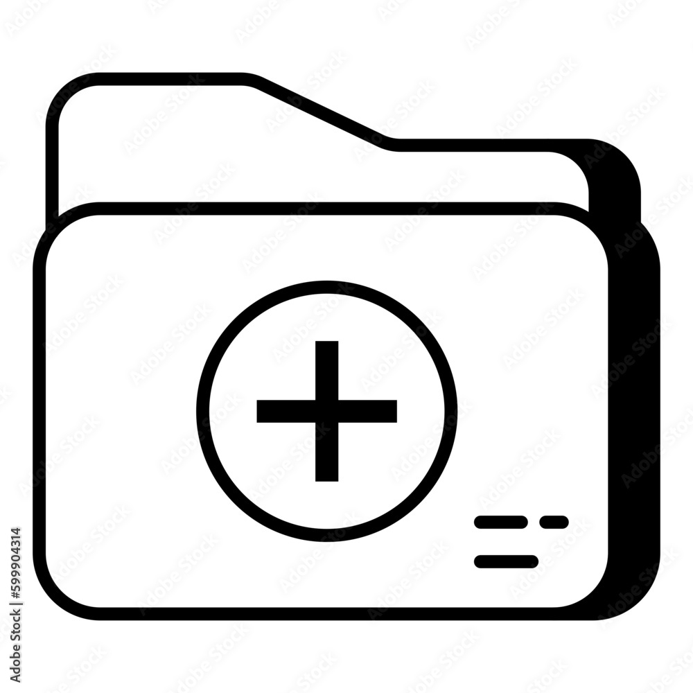Obraz premium A unique design icon of new folder 