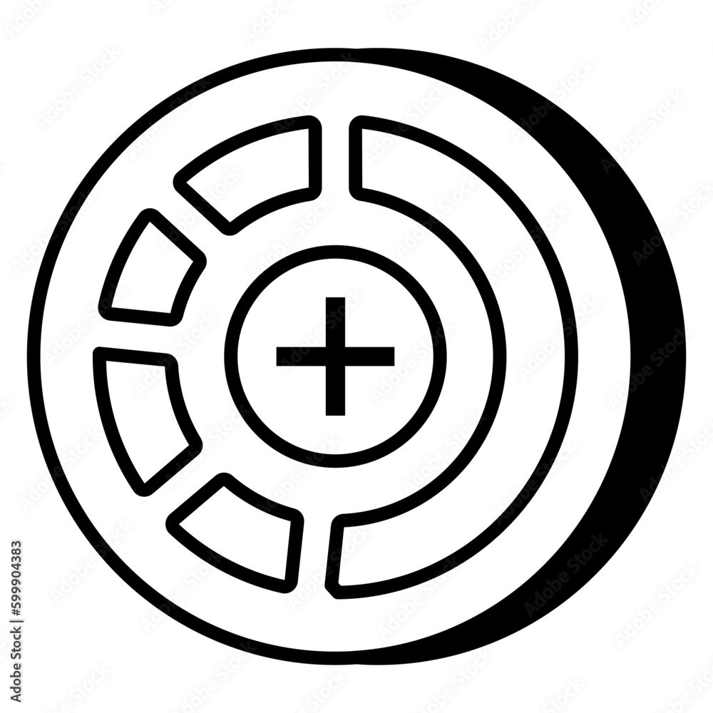 An icon design of add sign An icon design of add sign