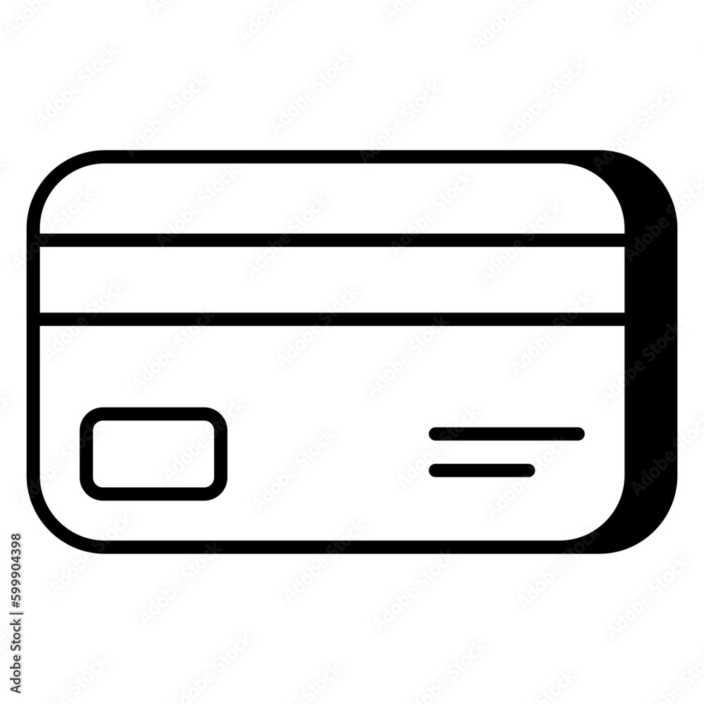 Unique design icon of atm card Unique design icon of atm card