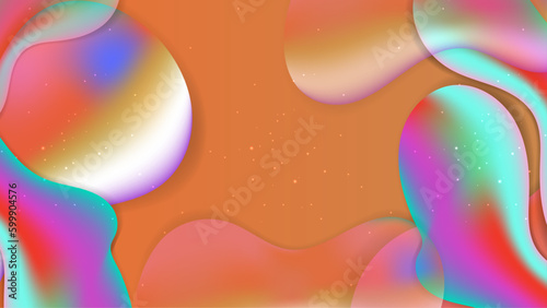 Vector modern colorful colourful abstract background with fluid shapes