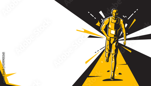 Vector running abstract background design. The sport eqipment for exercise and fitness gym