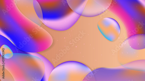 Vector modern colorful colourful abstract background with fluid shapes