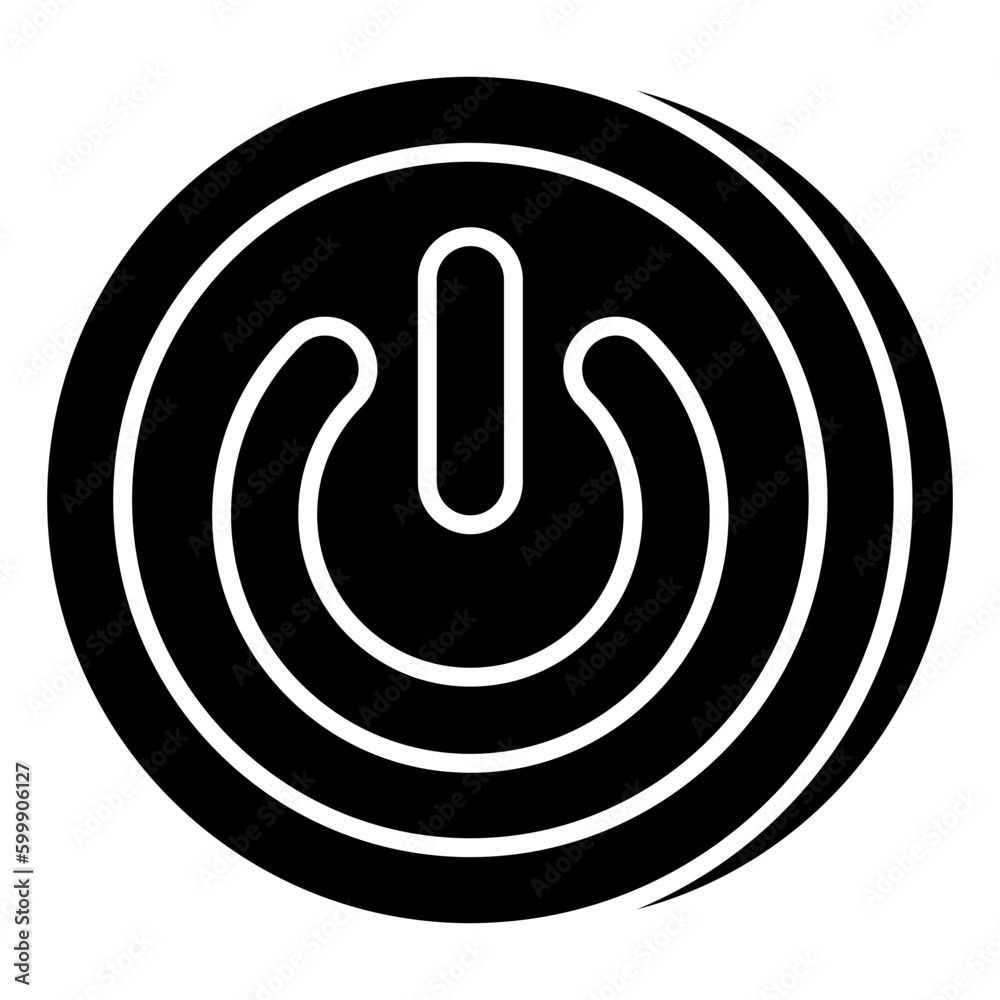 An icon design of shutdown An icon design of shutdown