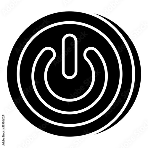 An icon design of shutdown 