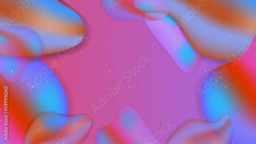 Vector modern colorful colourful abstract background with fluid shapes