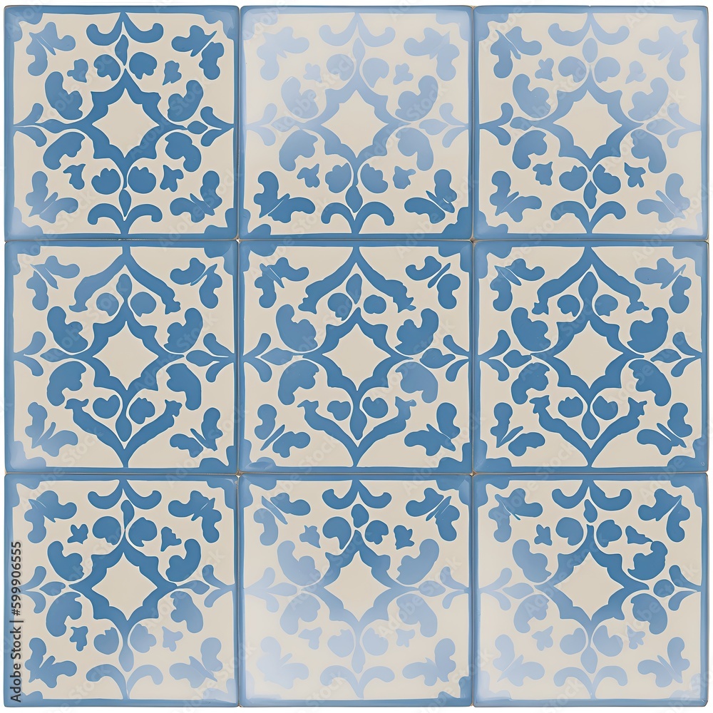 Ceramic tile pattern. Wall or floor texture. Absrtract decorative porcelain tile.