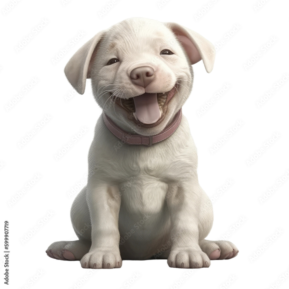 Cute baby smiling puppy. Small dog pets. Transparent isolated background. AI generated Cute baby smiling puppy. Small dog pets. Transparent isolated background. AI generated