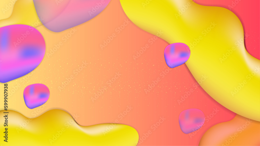 Vector gradient colorful colourful fluid shapes background