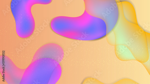 Vector abstract colorful colourful gradient background with fluid shapes