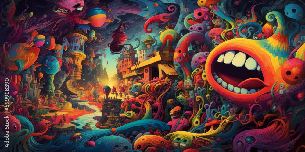 Surreal Abstract Lucid Dream Colorful Wallpaper