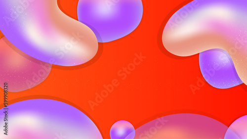 Vector abstract colorful colourful gradient background with fluid shapes
