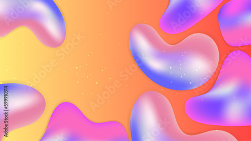 Vector modern colorful colourful abstract background with fluid shapes