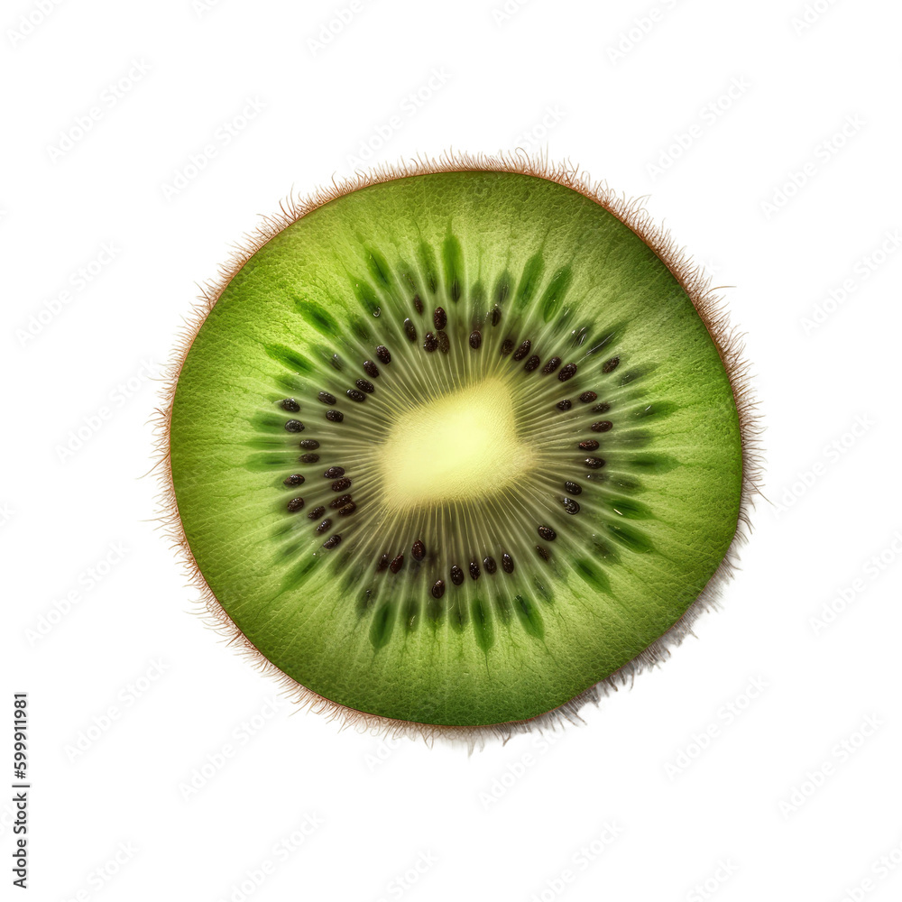 Kiwi fruit. Transparent isolated background. AI generated Kiwi fruit. Transparent isolated background. AI generated