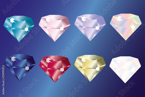 Set of diamonds