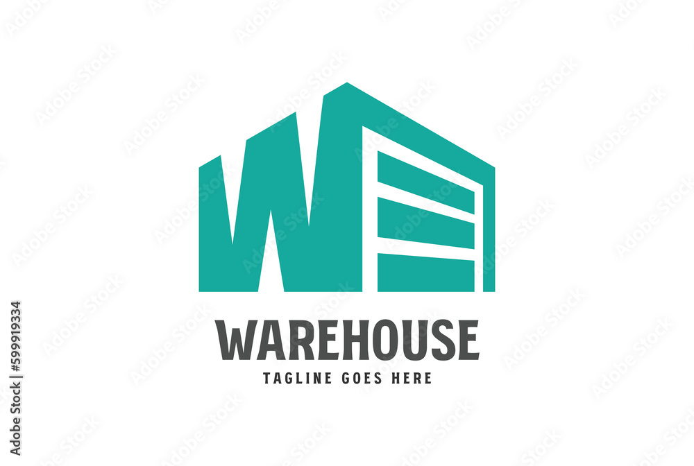 Simple Minimalist Initial Letter W for Warehouse Logo Design Vector Simple Minimalist Initial Letter W for Warehouse Logo Design Vector