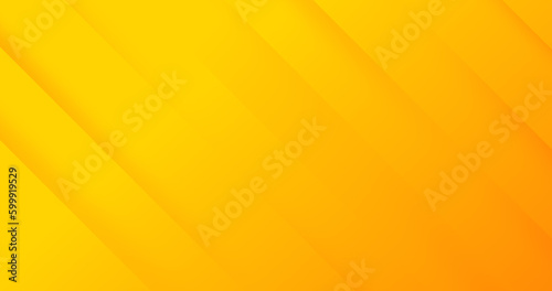 Bright sunny yellow dynamic abstract background. Modern lemon orange color. Fresh business banner for sales, event, holiday, party, halloween, birthday, falling. Fast moving 3d lines with soft shadow