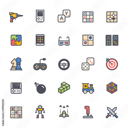 Icon set – game and toy color icon © ctrlaplus