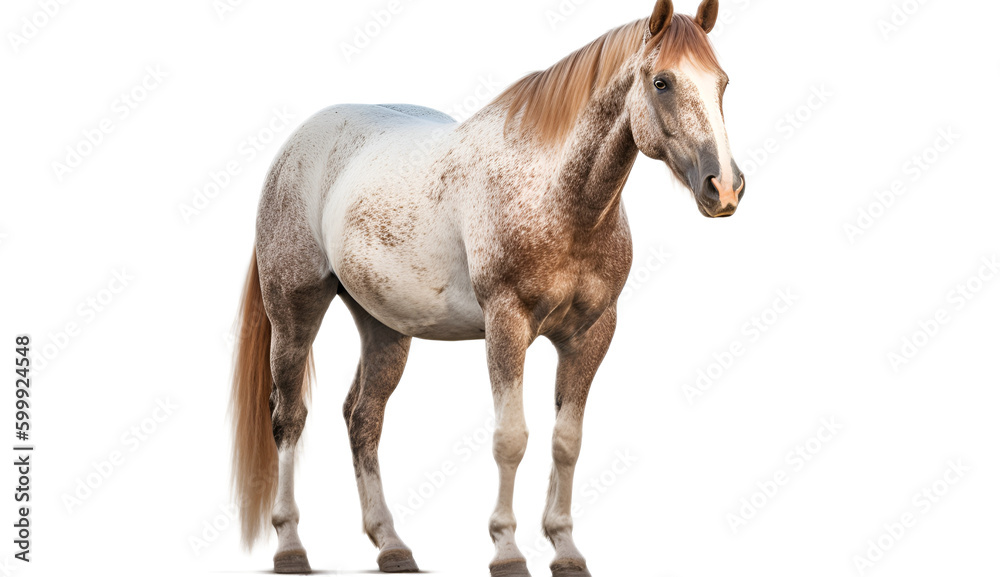 Horse isolated on transparent background. 3D render. Horse isolated on transparent background. 3D render.
