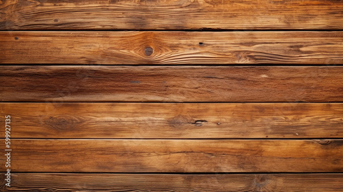 wooden table texture. brown planks as background top view. Generative Ai