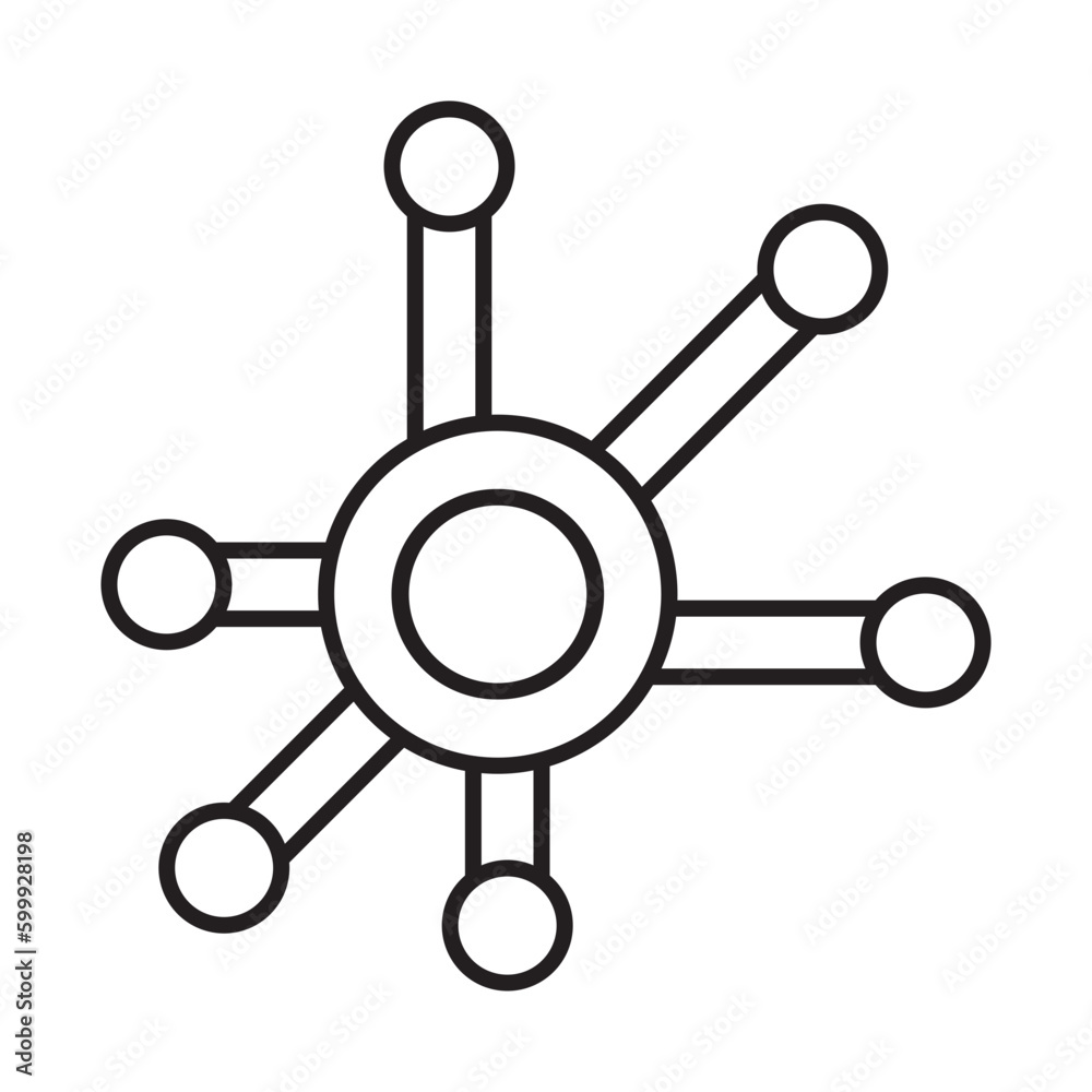 Fototapeta premium Network Icon Design