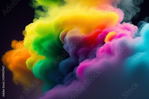 colorful background with rainbow