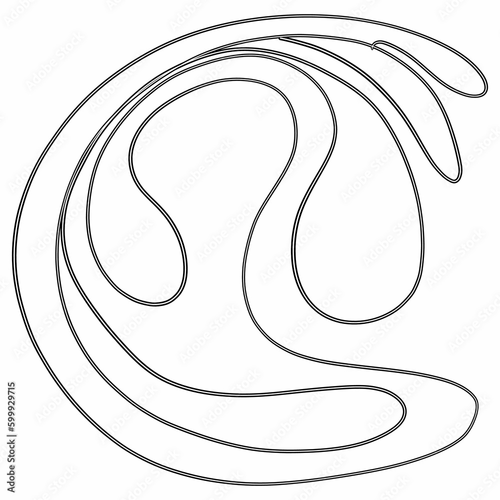 The figure is abstract line drawing. The figure is abstract line drawing.