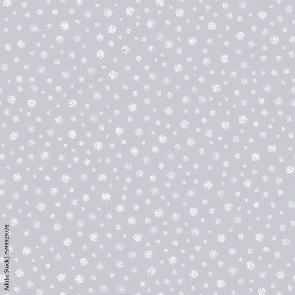 Seamless texture of a pattern of snowflakes. Created by a stable diffusion neural network.