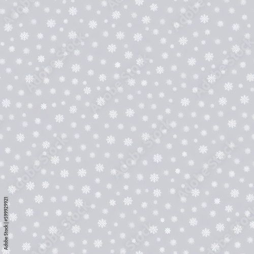 Seamless texture of a pattern of snowflakes. Created by a stable diffusion neural network.