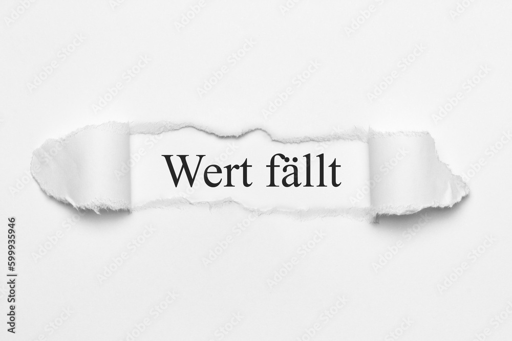 Wert fällt	