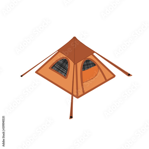 Tent  bonfire  camping  hiking  background pattern  embroidery pattern  geometric figure as the background