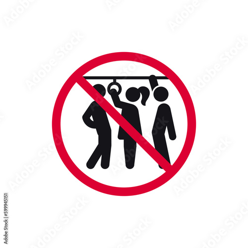 No sexual abuse prohibited sign, no physical abuse forbidden modern round sticker, vector illustration