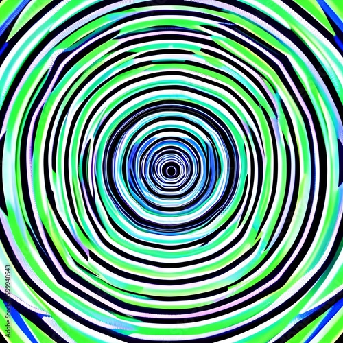 An optical illusion design with concentric squares in shades of blue and green1  Generative AI