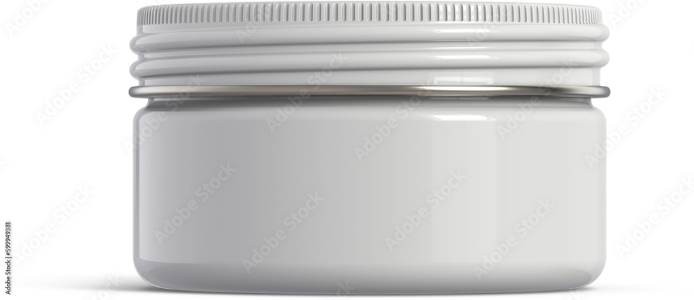 Obraz premium Cosmetic Cream Jar Isolated 3D Rendering