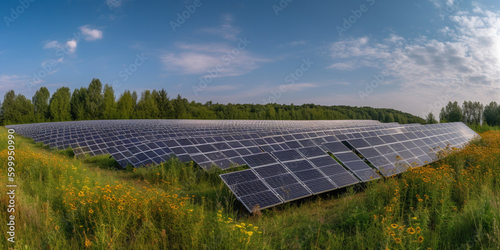 Generative ai illustration. Green energy. Generative ai illustration. Green energy.