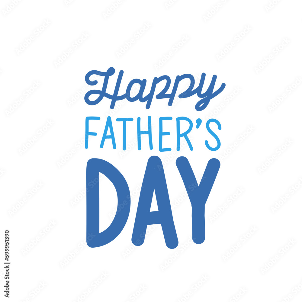 Vector of Happy Father's day calligraphy greeting card