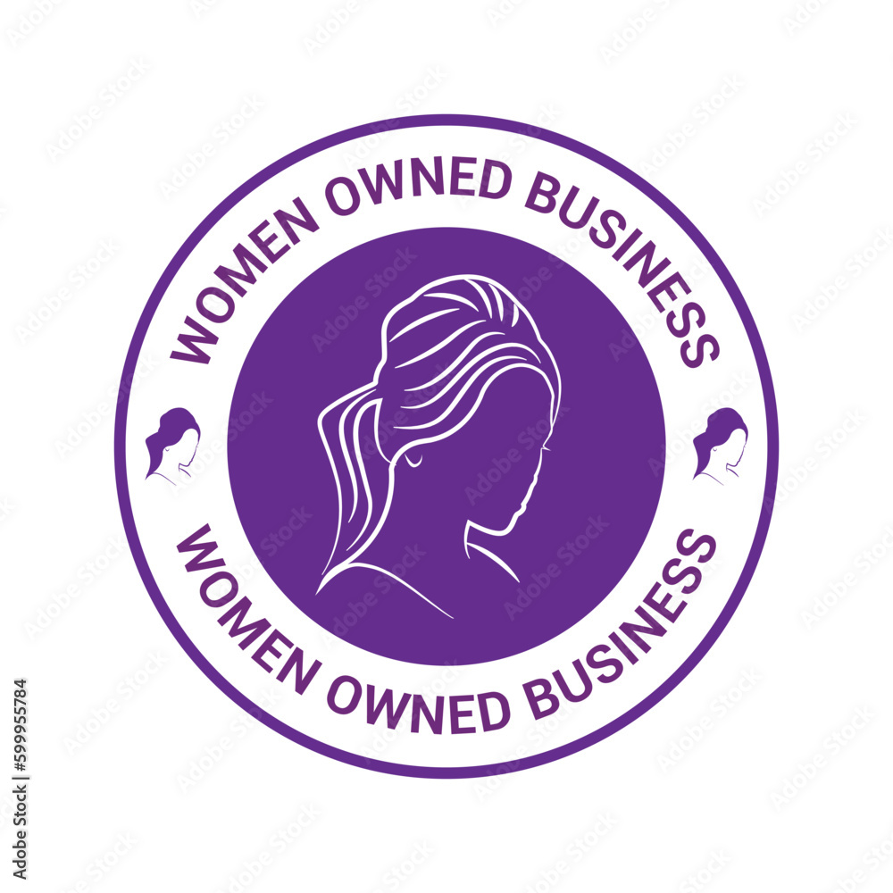 Women Owned Logo. Women Owned vector logo design. Women Owned business ...