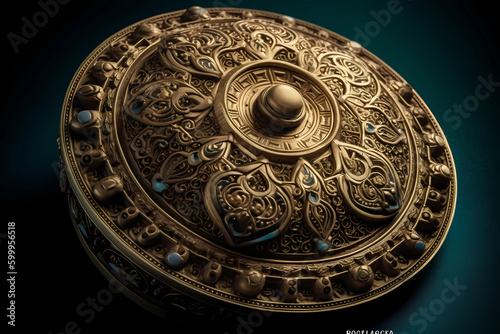 Indian Shield used in the wars generated using AI  Indian Wars  Shield  Golden Shield