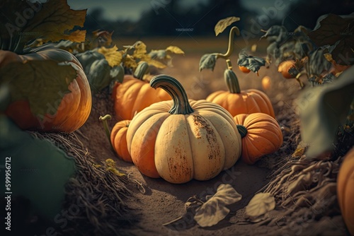 Pumpkins in the Dirt Picked...