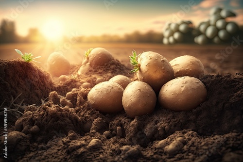 Potatoes in the Dirt Picked...