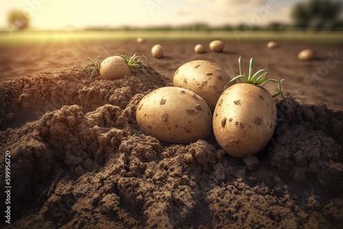 Potatoes in the Dirt Picked...