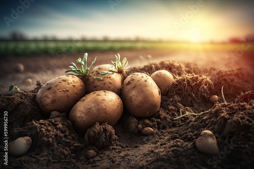 Potatoes in the Dirt Picked...