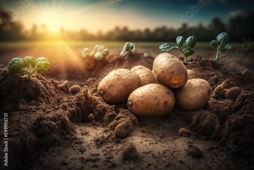 Potatoes in the Dirt Picked...