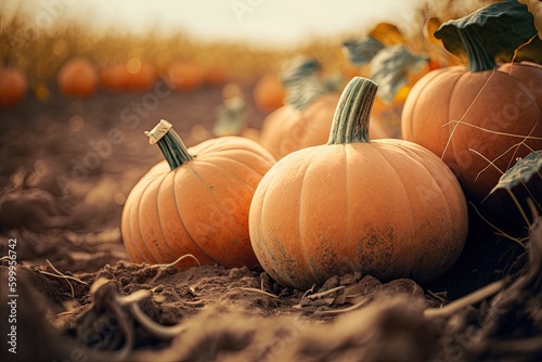 Pumpkins in the Dirt Picked...