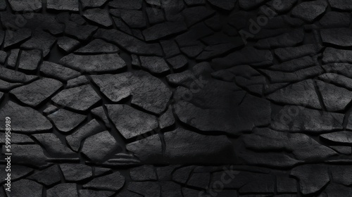 black cracked soil texture background pattern